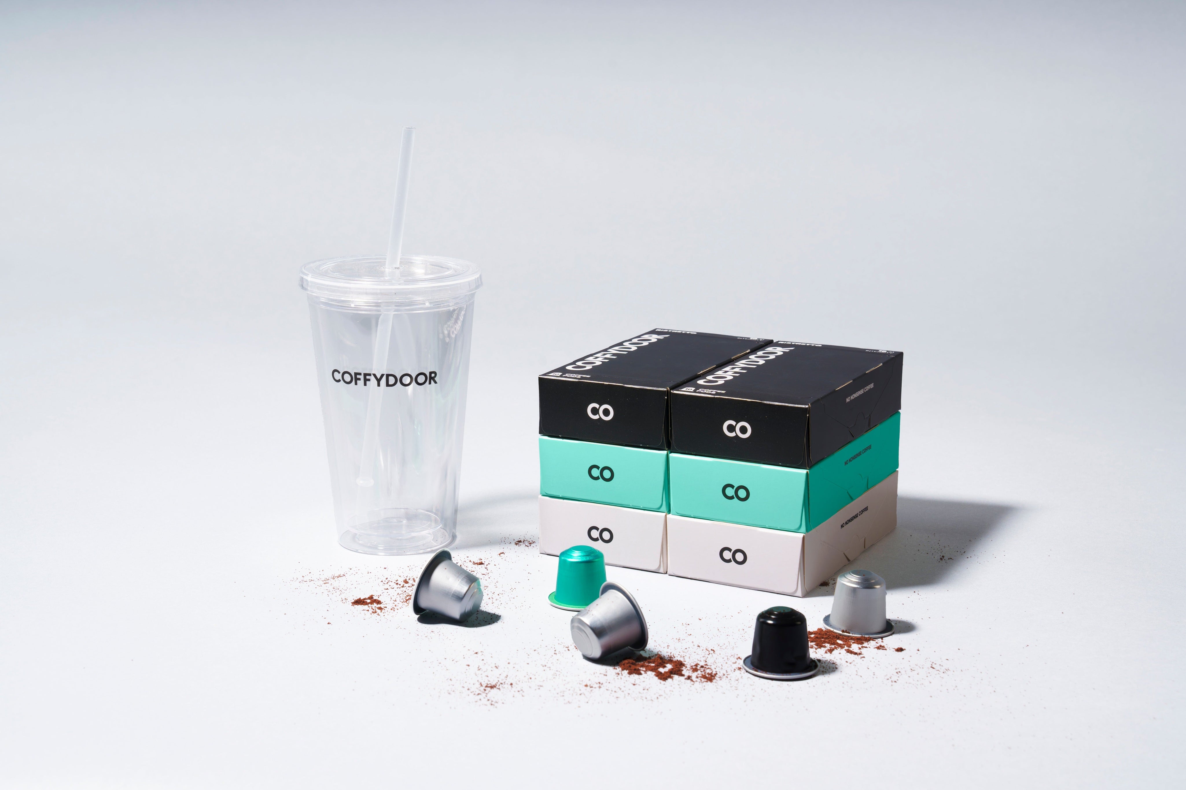 60 Nespresso®-kompatibla kapslar + Coffycup
