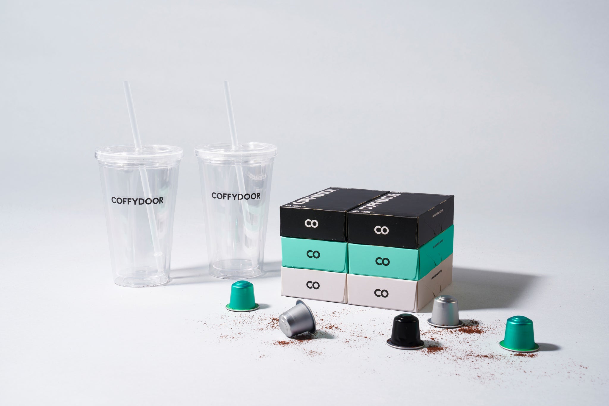 60 Nespresso®-kompatibla kapslar + 2 Coffycups